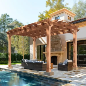 Solid Wood Pergola